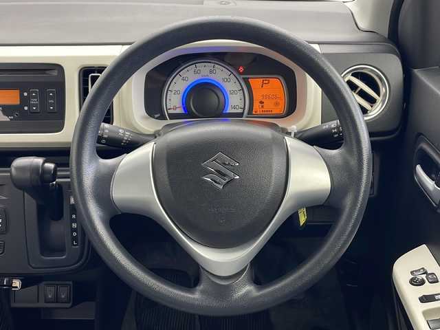 スズキ アルト X 秋田県 2014(平26)年 9.9万km フィズブルーパールメタリック 4WD/レーダーブレーキサポート　/純正オーディオ　/　　CD/前席シートヒーター　/社外１４インチアルミホイール　/アイドリングストップ　/横滑り防止装置　/盗難防止装置/ハロゲンライト　/社外フロアマット　/スマートキー　/ETC