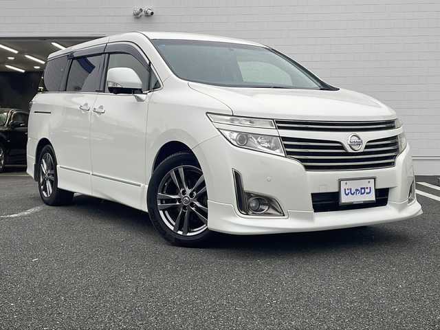 日産 エルグランド 250HWS アーバンクロム 熊本県 2012(平24)年 9.1万km ブリリアントホワイトパール (株)IDOMが運営する【じしゃロン熊本店】の自社ローン対象車両になります。こちらは現金ご利用時の価格です。自社ローンご希望の方は別途その旨お申付け下さい。　/純正ナビ/全方位カメラ/フルセグテレビ/DVD/CD/ETC/ハーフレザーシート/両側パワースライドドア/コーナーセンサー/HIDヘッドライト/オートライト/純正18インチアルミホイール