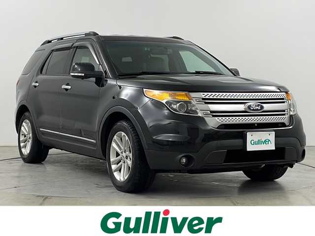 フォード エクスプローラー XLT エコブースト 道央・札幌 2012(平24)年 15万km タキシード ブラック ・4WD/・ALPINE製フリップダウンモニター/・BT/CD/AM/FM/・F.S.Rカメラ/・クルーズコントロール/・レザーシート/・シートヒーター/パワーシート/・オートライト/フォグランプ/・社外レーダー/・ドライブレコーダー前後/・ETC/・純正１８インチAW/・純正AW付きサマータイヤ積込