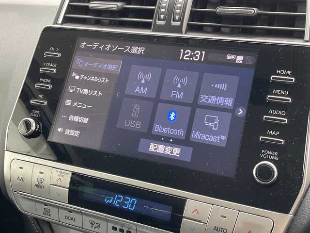 トヨタ ランドクルーザー プラド TX Lパッケージ 福岡県 2021(令3)年 3.6万km ホワイトパールクリスタルシャイン 純正ナビ機能付きディスプレイオーディオ/（AM/FM/USB/BT/Apple CarPlay/フルセグ）/全方位カメラ/モデリスタエアロ（F/S/R)/レーダークルーズコントロール/プリクラッシュセーフティ/ロードサインアシスト/前後コーナーセンサー/レーンキープアシスト/ワンオーナー/ETC2.0/純正フロアマット/レザーシート/D+Nパワーシート/D+N席シートヒーター/エアシート/純正17インチアルミホイール/前後ドライブレコーダー/オートライト/LEDヘッドライト/オートハイビーム