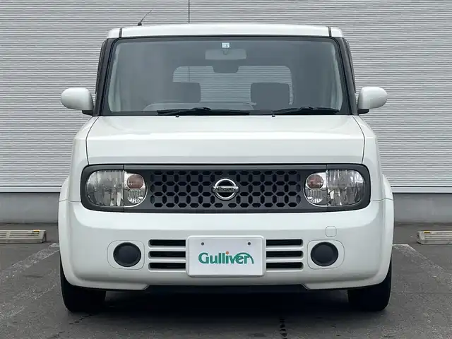 日産 キューブ 15M +navi HDD 秋田県 2008(平20)年 10.7万km ホワイトパール 社外ナビ　/スマートキー/フルセグ/社外アルミ/純正フロアマット/純正ドアバイザー/パワーステアリング/パワーウィンドウ/電動格納ミラー/レベライザー/社外エンジンスターター/保証書/取扱説明書/記録簿