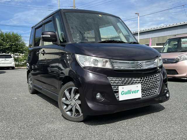 スズキ パレット ＳＷ TS 埼玉県 2012(平24)年 4.7万km ミステリアスバイオレットパール ワンオーナー/ターボ車/純正オーディオ/バックカメラ/ＥＴＣ/両側パワースライドドア/ＨＩＤヘッドライト/運転席・助手席ＳＲＳエアバッグ/４輪ＡＢＳ（ＥＢＤ付）/ＩＳＯＦＩＸ対応/保証書/取扱説明書