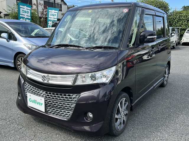 スズキ パレット ＳＷ TS 埼玉県 2012(平24)年 4.7万km ミステリアスバイオレットパール ワンオーナー/ターボ車/純正オーディオ/バックカメラ/ＥＴＣ/両側パワースライドドア/ＨＩＤヘッドライト/運転席・助手席ＳＲＳエアバッグ/４輪ＡＢＳ（ＥＢＤ付）/ＩＳＯＦＩＸ対応/保証書/取扱説明書