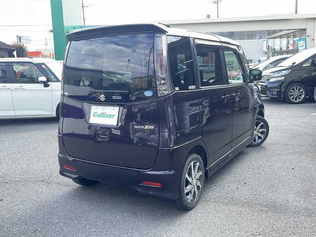 スズキ パレット ＳＷ TS 埼玉県 2012(平24)年 4.7万km ミステリアスバイオレットパール ワンオーナー/ターボ車/純正オーディオ/バックカメラ/ＥＴＣ/両側パワースライドドア/ＨＩＤヘッドライト/運転席・助手席ＳＲＳエアバッグ/４輪ＡＢＳ（ＥＢＤ付）/ＩＳＯＦＩＸ対応/保証書/取扱説明書