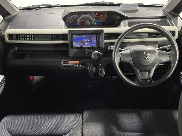 スズキ ワゴンＲ HYBRID FX 広島県 2018(平30)年 4.8万km ブルーイッシュブラックパール3 社外ナビ　/バックカメラ　/シートヒーター　/ヘッドアップディスプレイ　/衝突軽減ブレーキ　/レーンキープ　/オートライト　/オートハイビーム　/踏み間違い防止　/コーナーセンサー　/ワンセグＴＶ　/ドラレコ　/ＥＴＣ/純正14インチホイールキャップ(155/65/R14)/エアバッグ（運転席/助手席)