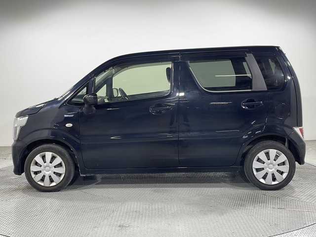 スズキ ワゴンＲ HYBRID FX 広島県 2018(平30)年 4.8万km ブルーイッシュブラックパール3 社外ナビ　/バックカメラ　/シートヒーター　/ヘッドアップディスプレイ　/衝突軽減ブレーキ　/レーンキープ　/オートライト　/オートハイビーム　/踏み間違い防止　/コーナーセンサー　/ワンセグＴＶ　/ドラレコ　/ＥＴＣ/純正14インチホイールキャップ(155/65/R14)/エアバッグ（運転席/助手席)