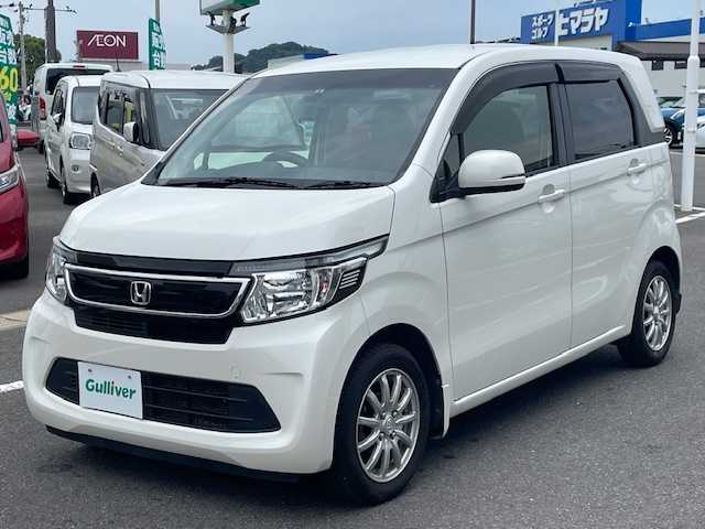 ホンダ Ｎ ＷＧＮ G スタイリッシュパッケージ 長崎県 2016(平28)年 6.1万km プレミアムホワイトパールⅡ 純正SDナビ/CD/DVD/BT/ワンセグTV/バックカメラ/プッシュスタート/ステアリングスイッチ/クルーズコントロール/LEDヘッドライト/オートライト/ドライブレコーダー/純正14インチAW/ETC/保証書/取扱説明書