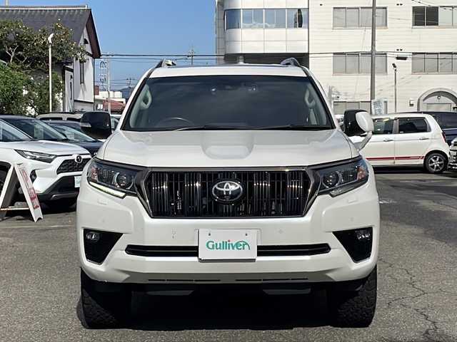 トヨタ ランドクルーザー プラド TX Lパッケージ ブラックED 福井県 2021(令3)年 4.8万km ホワイトパールクリスタルシャイン ワンオーナー/ディーゼルターボ/４WD/サンルーフ/純正9インチメモリナビゲーション/（CD/DVD/BT）/フルセグテレビ/バックカメラ/プリクラッシュセーフティ/レーンキープアシスト/アダプディブクルーズコントロール/黒革シート/パワーシート/エアシート/シートヒーター/RAYS17インチアルミホイール/ルーフレール/オートリトラミラー/オートライト/オートハイビーム/LEDヘッドライト/LEDフォグランプ/ETC（ビルトイン）/クリアランスソナー/ステアリングリモコン/プッシュスタート/スマートキー/保証書/取扱説明書
