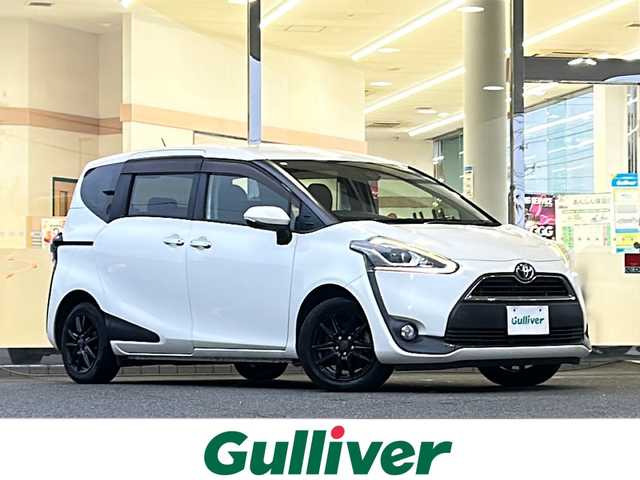 トヨタ シエンタ G 福島県 2017(平29)年 7.2万km ホワイトパールクリスタルシャイン 登録時走行距離：71953km/純正ディーラーSDナビ/（フルセグTV/BT接続/DVD/CD/AM/FM）/両側パワースライドドア/バックカメラ/アイドリングストップ/社外AW/ETC/LEDヘッドライト/オートライト/オートハイビーム/フォグランプ/レーンキープ/衝突被害軽減ブレーキ/PUSHスタート/福祉車両/スペアキー/取扱説明書