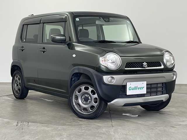 スズキ ハスラー G 兵庫県 2015(平27)年 4.6万km クールカーキPM ・純正ナビ（ワンセグ・BT・SD）/・バックカメラ/・シートヒーター/・ETC/・衝突軽減ブレーキ/・スタッドレスタイヤ車載/・ステアリングリモコン/・純正15インチアルミホイール/・純正フロアマット/・スマートキー/・スペアキー