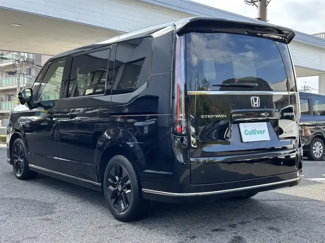 ホンダ ステップワゴン スパーダ eHEV 長崎県 2022(令4)年 4.1万km クリスタルブラックパール 純正ナビ(フルセグTV/BT/FM/CD/DVD/AppleCarPlay/AndroidAuto)/ETC/パワーバックドア/BSM/シートヒーター/ハーフレザーシート/クルーズコントロール/両側パワースライドドア/スマートキー/プッシュスタート/パドルシフト/ステアリングスイッチ