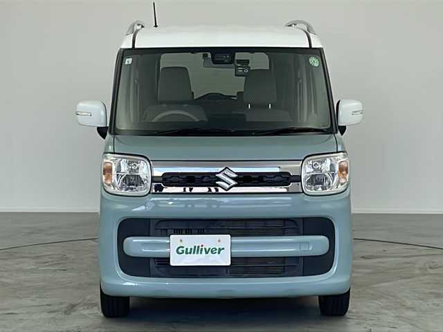 スズキ スペーシア HYBRID X 宮崎県 2019(令1)年 3.8万km オフブルーメタリック/ホワイト2トーン /禁煙車/ワンオーナー//カロッツェリアナビ(AVIC-RW901)//フルセグTV//バックカメラ//ETC//前後ドライブレコーダー(ZDR015)//デュアルセンサーブレーキサポート//車線逸脱警報//リアパーキングセンサー//LEDヘッドライト//オートライト//両側パワースライドドア//運転席シートヒーター//後席サンシェード//純正ドアバイザー//純正フロアマット//プッシュスタート//電動格納ミラーウインカー//アイドリングストップ//横滑り防止装置//新車保証書/取扱説明書//スペアキー