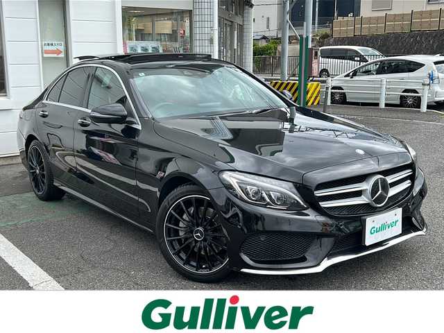 メルセデス・ベンツ Ｃ２００ アバンギャルド AMGライン 愛知県 2015(平27)年 7.4万km オブシディアンブラック /禁煙車//パノラマムーンルーフ//純正ナビ/フルセグTV//Bluetooth//バックカメラ/ETC//前後ドライブレコーダー//レーダーセーフティパッケージ//被害軽減ブレーキ付後方衝突警告システム//ブレーキアシストプラス//プリセーフブレーキ//アクティブレーンキーピングアシスト//アクティブブラインドスポットアシスト//ディストロニックプラス//チャイルドセーフティシートセンサー//ベーシックパッケージ//赤革シート/前席シートヒーター//アクティブパーキングアシスト//パークトロニック//前席メモリ付きパワーシート//パワートランクリッド//電子パーキング//パドルシフト//ダイナミックセレクト//ステアリングスイッチ//社外18インチアルミ//純正フロアマット//新車保証書/取扱説明書//車検R9年02月25日まで