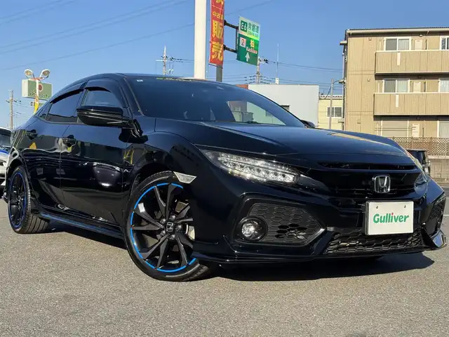 ホンダ シビック ハッチバック 千葉県 2018(平30)年 5.8万km クリスタルブラックパール ワンオーナー車/ホンダセンシング/衝突軽減ブレーキ/レーダークルーズコントロール/レーンキープアシスト/純正SDナビ/フルセグTV/Bluetooth/バックカメラ/シートヒーター/純正ドライブレコーダー/LEDライト/ETC/保証書・取説/スマートキー