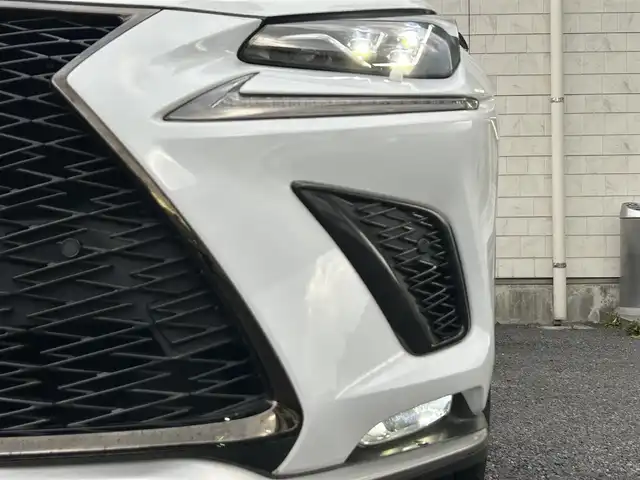 レクサス ＮＸ 300 Fスポーツ 福岡県 2018(平30)年 6万km ホワイトノーヴァガラスフレーク TRDエアロ（フロント）/ムーンルーフ/純正10.3インチHDDナビ/　(AM/FM/CD/DVD/Bluetooth/AUX/フルセグTV)/バックカメラ/レクサスセーフティーセンス/・プリクラッシュセーフティーセンス/・レーンディパーチャーアラート/・レーダークルーズコントロール（全車速追従機能付き）/・オートマチックハイビーム/・パーキングサポートアシスト/・ブラインドスポットモニター/・先行者発進アラーム/・横滑り防止装置/オートライト/黒/赤レザーシート/NEXTEC前後方トライブレコーダー【NX-DRW22】/パワーバックドア/ステアリングヒーター/シートヒーター（運転席＋助手席）/シートベンチレーター（運転席＋助手席）/シートメモリー/純正18インチアルミホイール/アクティブサウンドコントロール/ヘッドライトウォッシャーノズル/ビルトインETC2.0/プッシュスタート/パドルシフト/nanoe付エアコン/クリアランスソナー/コーナーセンサー/盗難防止装置/USBポート×2/カードキー×1/スペアキー×1/保証書/取扱説明書/ナビ取扱説明書