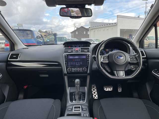 スバル レヴォーグ 1．6GTアイサイト Vスポーツ 富山県 2019(平31)年 7.6万km ダークグレーメタリック 純正9インチナビゲーション　/型式：CN-LX840D/【CD/DVD/BT/AUX/HDMI/フルセグTV/USB】/バックカメラ/ETC/寒冷地仕様/前席シートヒーター/追従クルーズコントロール/レーンキープアシスト/衝突軽減防止装置/STIエアロ/純正18インチAW　/純正フロアマット/スマートキー