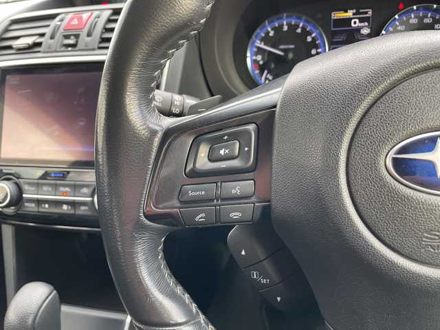 スバル レヴォーグ 1．6GTアイサイト Vスポーツ 富山県 2019(平31)年 7.6万km ダークグレーメタリック 純正9インチナビゲーション　/型式：CN-LX840D/【CD/DVD/BT/AUX/HDMI/フルセグTV/USB】/バックカメラ/ETC/寒冷地仕様/前席シートヒーター/追従クルーズコントロール/レーンキープアシスト/衝突軽減防止装置/STIエアロ/純正18インチAW　/純正フロアマット/スマートキー