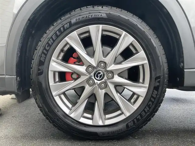 マツダ ＣＸ－８ 25T プロアクティブ 静岡県 2018(平30)年 5万km マシーングレープレミアムM i-ACTIVSENSE/純正SDナビ/　AM FM CD DVD Bluetooth AUX USB/フルセグTV/前方ドライブレコーダー/LEDオートヘッドランプ/レーダークルーズコントロール/シートヒーター(前席)/ヘッドアップディスプレイ/前後方クリアランスソナー/純正19インチアルミホイール/スマートキー2本/アラウンドビューモニター/ETC/メモリー付きパワーシート(運転席)