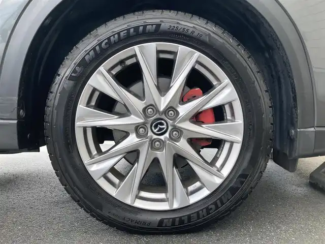 マツダ ＣＸ－８ 25T プロアクティブ 静岡県 2018(平30)年 5万km マシーングレープレミアムM i-ACTIVSENSE/純正SDナビ/　AM FM CD DVD Bluetooth AUX USB/フルセグTV/前方ドライブレコーダー/LEDオートヘッドランプ/レーダークルーズコントロール/シートヒーター(前席)/ヘッドアップディスプレイ/前後方クリアランスソナー/純正19インチアルミホイール/スマートキー2本/アラウンドビューモニター/ETC/メモリー付きパワーシート(運転席)