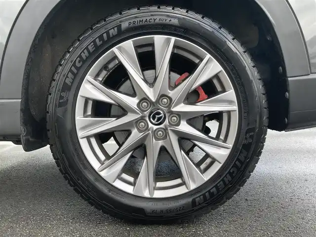 マツダ ＣＸ－８ 25T プロアクティブ 静岡県 2018(平30)年 5万km マシーングレープレミアムM i-ACTIVSENSE/純正SDナビ/　AM FM CD DVD Bluetooth AUX USB/フルセグTV/前方ドライブレコーダー/LEDオートヘッドランプ/レーダークルーズコントロール/シートヒーター(前席)/ヘッドアップディスプレイ/前後方クリアランスソナー/純正19インチアルミホイール/スマートキー2本/アラウンドビューモニター/ETC/メモリー付きパワーシート(運転席)