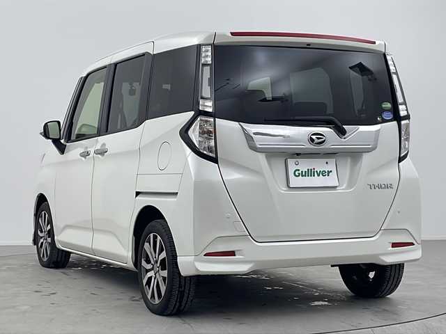 ダイハツ トール カスタムG ターボ SAⅡ 熊本県 2017(平29)年 3.9万km パールホワイトⅢ 全方位カメラ　/ドライブレコーダー　/両側パワースライドドア　/社外ナビ　/リモコンキー　/プッシュスタート　/フルセグＴＶ　/ＥＴＣ　/ウォークスルー　/純正フロアマット　/コーナーセンサー