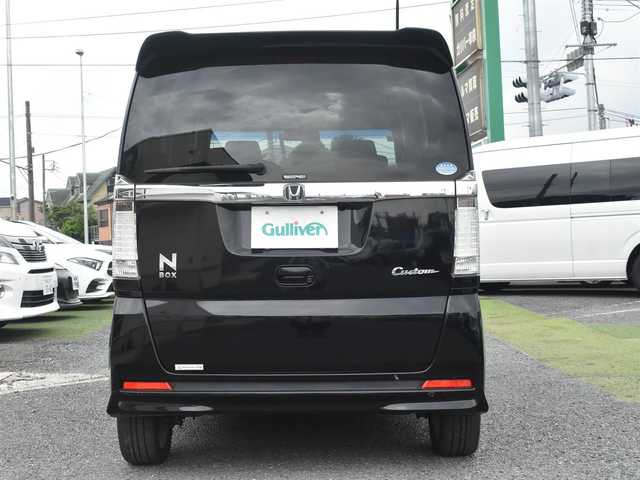ホンダ Ｎ ＢＯＸ カスタム G ターボパッケージ 長崎県 2012(平24)年 10.4万km クリスタルブラックパール 純正HDDナビ/フルセグテレビ/バックカメラ/プッシュスタート/スマートキー/ETC/両側パワースライドドア/保証書/取説/スペアスマートキー