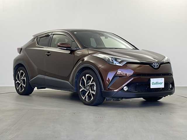 トヨタ Ｃ－ＨＲ G 栃木県 2017(平29)年 19.6万km ダークブラウンマイカメタリック 純正9インチナビ/（AM/FM/CD/DVD/Bluetooth/SD/SDRec)/フルセグTV/バックカメラ/前後ドライブレコーダー/レーダークルーズコントロール/ステアリングスイッチ/ETC/LED/オートライト/オートハイビーム