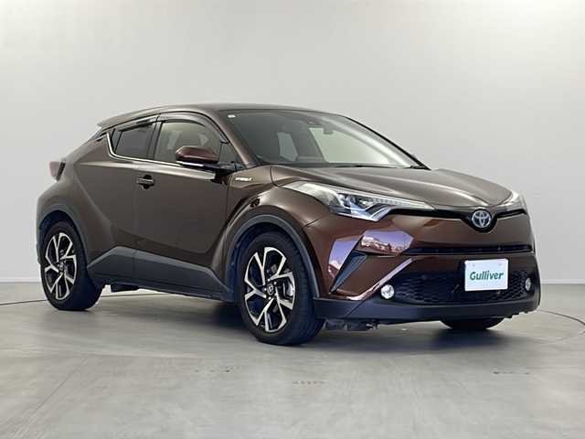 トヨタ Ｃ－ＨＲ G 栃木県 2017(平29)年 19.6万km ダークブラウンマイカメタリック 純正9インチナビ/（AM/FM/CD/DVD/Bluetooth/SD/SDRec)/フルセグTV/バックカメラ/前後ドライブレコーダー/レーダークルーズコントロール/ステアリングスイッチ/ETC/LED/オートライト/オートハイビーム