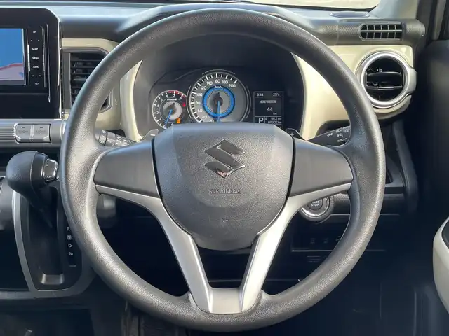 スズキ クロスビー HYBRID MX 島根県 2018(平30)年 6.9万km キャラバンアイボリーパールメタリック/ホワイト 2トーンルーフ 登録時走行距離　68303km/社外ナビ(CN-RE04WD)/AM/FM/CD/DVD/Bluetooth/バックカメラ/ETC/パドルシフト/電動格納ミラー/シートヒーター(D席＋N席)/純正マット/横滑り防止/アイドリングストップ/コーナーセンサー/衝突軽減ブレーキ/レーンキープアシスト