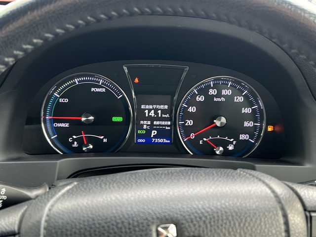 トヨタ クラウン ハイブリッド アスリートS 山形県 2014(平26)年 7.4万km ホワイトパールクリスタルシャイン 禁煙車/クルーズコントロール/横滑り防止装置/純正ナビ/（Bluetooth/CD/フルセグ)/バックカメラ/LEDオートライト/フォグランプ/DN席パワーシート/前後ドライブレコーダー/デジタルインナーミラー/ステアリングスイッチ/ビルトインETC/純正AW/純正フロアマット/電動格納ウィンカーミラー/スマートキー×2/ドアバイザー