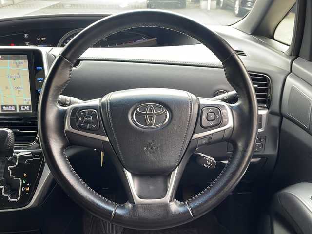 トヨタ エスティマ アエラス プレミアム 愛知県 2017(平29)年 6.9万km ブラック ワンオーナー/禁煙車/純正10.5インチSDナビ/フルセグTV・CD・DVD・SD・Bluetooth/バックカメラ/純正後席フリップダウンモニター/両側パワースライドドア/前後ドライブレコーダー（MDR-CAM）/トヨタセーフティーセンス/・プリクラッシュセーフティ/・レーンディパーチャーアラート/・先行車発進お知らせ機能/・クルーズコントロール/・オートハイビーム/運転席パワーシート/ハーフレザーシート/純正18インチAW/100V電源/LEDヘッドライト/オートライト/ETC/プッシュスタート/スマートキー/純正フロアマット/純正ドアバイザー/保証書/取扱説明書/スペアスマートキー/整備記録簿