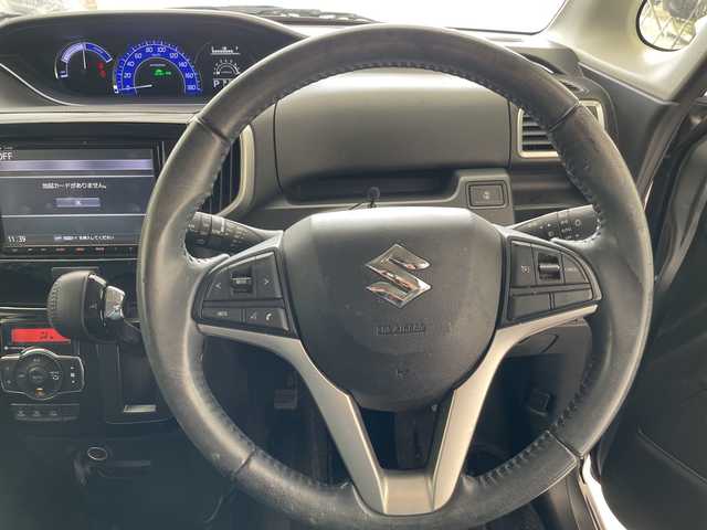 スズキ ソリオ バンディット HV SV 愛知県 2017(平29)年 5.9万km プレミアムシルバーメタリック SDナビ　SDカードなし/片側パワースライド/クルーズコントロール/シートヒーター/純正アルミホイール/LEDヘッドライト/オートライト/ETC/衝突軽減システム/フルセグ/CD DVD/Bluetooth/ステアリングスイッチ/スマートキー/プッシュスタート