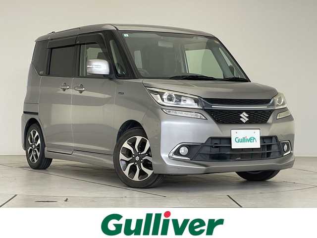 スズキ ソリオ バンディット HV SV 愛知県 2017(平29)年 5.9万km プレミアムシルバーメタリック SDナビ　SDカードなし/片側パワースライド/クルーズコントロール/シートヒーター/純正アルミホイール/LEDヘッドライト/オートライト/ETC/衝突軽減システム/フルセグ/CD DVD/Bluetooth/ステアリングスイッチ/スマートキー/プッシュスタート