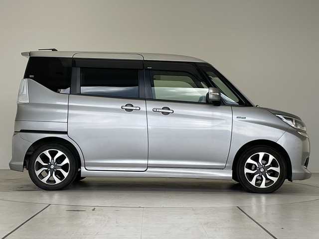 スズキ ソリオ バンディット HV SV 愛知県 2017(平29)年 5.9万km プレミアムシルバーメタリック SDナビ　SDカードなし/片側パワースライド/クルーズコントロール/シートヒーター/純正アルミホイール/LEDヘッドライト/オートライト/ETC/衝突軽減システム/フルセグ/CD DVD/Bluetooth/ステアリングスイッチ/スマートキー/プッシュスタート