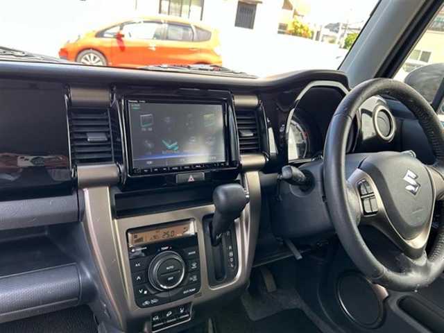 スズキ ハスラー Jスタイル Ⅱ 静岡県 2017(平29)年 9万km ブルーイッシュブラックパール3 4WD/ディーラーOP８インチナビ/フルセグTV/Bluetooth接続/CD/DVD再生/ETC/ハーフレザーシート/シートヒーター /純正15インチアルミホイール/純正フロアマット/ダウンヒルアシスト/横滑り防止装置/デュアルカメラサポートブレーキ/HIDヘッドライト/社外ルーフキャリア　ラック