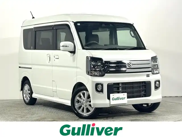 スズキ エブリィ ワゴン PZターボ スペシャル ハイルーフ 大阪府 2025(令7)年 0.2万km パールホワイト ワンオーナー　社外ナビＴＶ　バックカメラ　衝突軽減　両側パワスラ　シートヒーター　ＥＴＣ　クリアランスソナー　レーンアシスト　アイドリングストップ　ＬＥＤヘッドライト　スマートキー　プッシュスタート