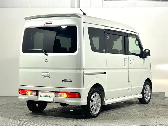 スズキ エブリィ ワゴン PZターボ スペシャル ハイルーフ 大阪府 2025(令7)年 0.2万km パールホワイト ワンオーナー　社外ナビＴＶ　バックカメラ　衝突軽減　両側パワスラ　シートヒーター　ＥＴＣ　クリアランスソナー　レーンアシスト　アイドリングストップ　ＬＥＤヘッドライト　スマートキー　プッシュスタート