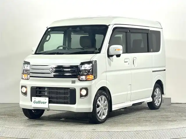 スズキ エブリィ ワゴン PZターボ スペシャル ハイルーフ 大阪府 2025(令7)年 0.2万km パールホワイト ワンオーナー　社外ナビＴＶ　バックカメラ　衝突軽減　両側パワスラ　シートヒーター　ＥＴＣ　クリアランスソナー　レーンアシスト　アイドリングストップ　ＬＥＤヘッドライト　スマートキー　プッシュスタート