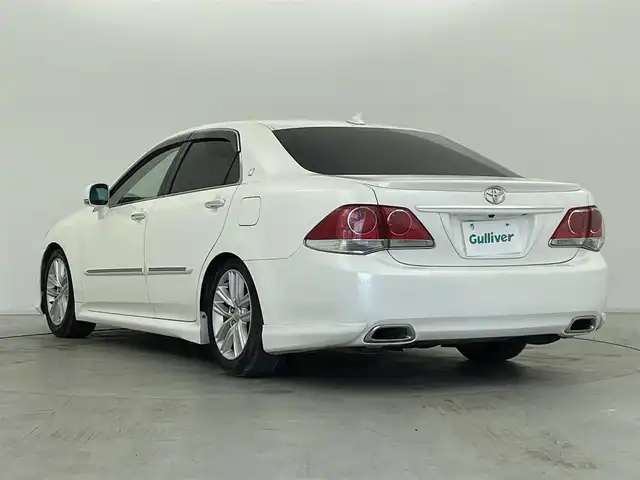 トヨタ クラウン アスリート 群馬県 2012(平24)年 6.6万km ホワイトパールクリスタルシャイン TEIN車高調/純正8インチナビ/・AM/FM/CD/DVD/HDD/USB/AUX/フルセグTV/バックカメラ/前席パワーシート/ステアリングスイッチ/プッシュスタート/スマートキー/電動格納ミラー/純正ビルトインETC