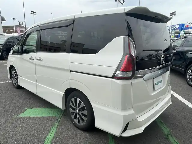 日産 セレナ ハイウェイスターVセレクションⅡ 長崎県 2016(平28)年 9.1万km ブリリアントホワイトパール ワンオーナー/純正9型ナビ/（フルセグ・DVD・SD・BT・CD・FMAM)/純正フリップダウンモニター/エマージェンシーブレーキ/ドライブレコーダー/アラウンドビューモニター/オートライト/LEDヘッドライト/クルーズコントロール/両側パワースライドドア/スマートキー/ETC/アイドリングストップ/ステアリングスイッチ/スペアキー