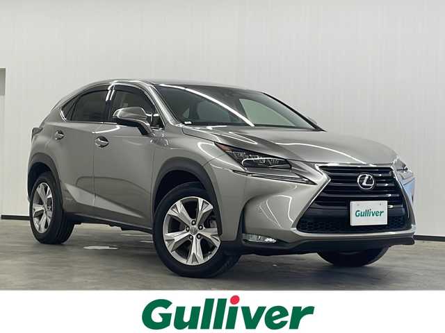 レクサス ＮＸ 300h バージョンL 長崎県 2015(平27)年 9.4万km ソニックチタニウム 純正メモリナビ/（DVD/フルセグTV/Bluetooth/MSV）/バックカメラ/ビルトインETC/革シート/パワーシート/シートヒーター/エアシート/パワーバックドア/ステアマチック/クルーズコントロール/車線逸脱警報/横滑り防止機能/純正LEDヘッドライト/純正18インチアルミホイール/スマートキー/スペアキー2本（1本カードキー）/保証書/取扱説明書