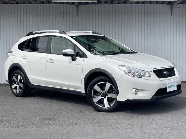 スバル インプレッサ ＸＶ ハイブリッド 2．0i－L アイサイト 長野県 2015(平27)年 7.8万km クリスタルホワイトP ４WD/純正メモリナビ /バックカメラ/ETC/純正17インチアルミ/クルーズコントロール/ルーフレール/レーンキープ/保証書・取説/スペアキー