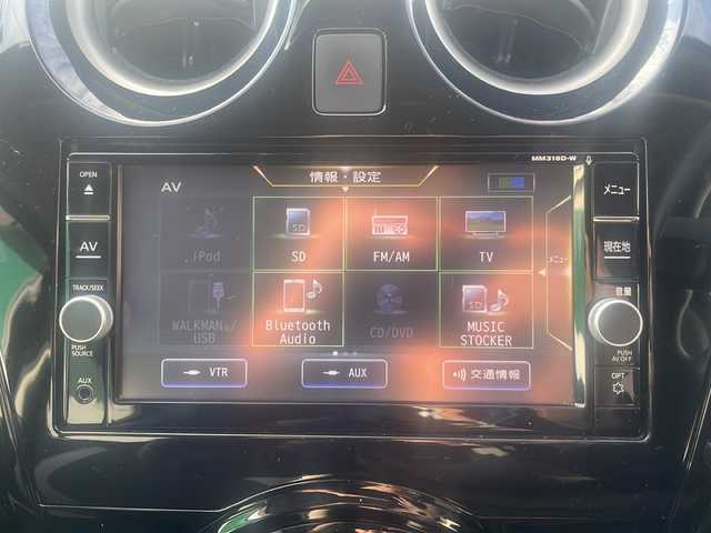 日産 ノート e－パワー X 福島県 2019(平31)年 9.6万km 赤 360°セーフティアシスト/・踏み間違い衝突防止アシスト/・インテリジェントエマージェンシーブレーキ/・車線逸脱警報/・前方衝突予測警報/デジタルインナーミラー/・バックカメラ/・アラウンドビューモニター/純正メモリーナビ/・型番：MM318D-W/・フルセグTV/BT/SD/AUX/iPod/CD/DVD/FM/AM/・SD MUSIC STOCKER/ステアリングリモコン/横滑り防止装置/プッシュスタート/・スマートキー/・スペアキー1本/電動格納ミラー/・ウィンカーミラー/LEDヘッドライト/・オートライト/純正ドアバイザー/純正フロアマット/社外AW/・Exceeder/積込みスタッドレスタイヤ/・溝6mm/・純正AW