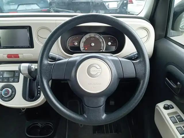 ダイハツ ミラ ココア X 福井県 2015(平27)年 11.6万km ブラックマイカメタリック メモリナビ（NX514）/・（ワンセグTV/CD/DVD/Bluetooth）/ドライブレコーダー/ETC/電動格納ミラー/スマートキー