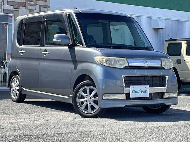 ダイハツ タント カスタム X リミテッド 徳島県 2009(平21)年 16.4万km プラチナグレーメタリック 純正ナビ　NHZC-W59/（ラジオ/DISC/USB/SD/フルセグ）/ETC/片側電動スライドドア/社外フロアマット/純正14インチアルミホイール/フォグライト/キセノンヘッドライト/純正ドアバイザー/フォグライト/電動格納ミラー/リモコンキー/取扱説明書/新車時保証書