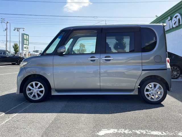 ダイハツ タント カスタム X リミテッド 徳島県 2009(平21)年 16.4万km プラチナグレーメタリック 純正ナビ　NHZC-W59/（ラジオ/DISC/USB/SD/フルセグ）/ETC/片側電動スライドドア/社外フロアマット/純正14インチアルミホイール/フォグライト/キセノンヘッドライト/純正ドアバイザー/フォグライト/電動格納ミラー/リモコンキー/取扱説明書/新車時保証書