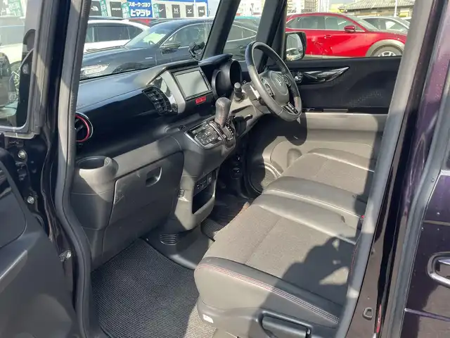 ホンダ Ｎ ＢＯＸ 2トーン カスタム G ターボLパッケージ 長崎県 2016(平28)年 8.8万km パープルⅡ 純正メモリーナビ/CD/DVD/BT/バックカメラ/両側パワースライドドア/ステアリングスイッチ/クルーズコントロール/CTBA/パドルシフト/ハーフレザーシート/LEDヘッドライト/オートライト/ドライブレコーダー/ビルトインETC