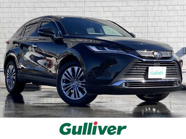 トヨタ ハリアー Z 静岡県 2021(令3)年 2.5万km プレシャスブラックパール Toyota Safety Sense/純正12.3インチナビ/　AM FM Bluetooth USB AUX AppleCarPlay AndroidAuto/フルセグTV/バックモニター/録画機能付きデジタルインナーミラー/レーダークルーズコントロール/LEDオートヘッドランプ/ハーフレザーシート/パワーバックドア/純正19インチアルミホイール/前後方クリアランスソナー/スマートキー2本/JBLプレミアムサウンド/ビルトインETC2.0/パワーシート(運転席)