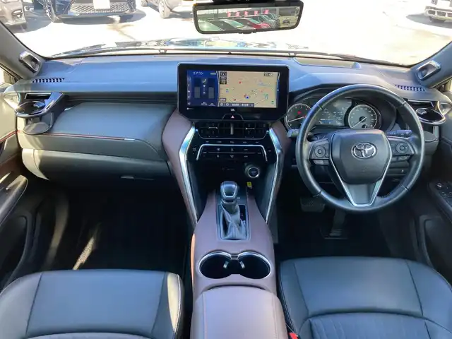 トヨタ ハリアー Z 静岡県 2021(令3)年 2.5万km プレシャスブラックパール Toyota Safety Sense/純正12.3インチナビ/　AM FM Bluetooth USB AUX AppleCarPlay AndroidAuto/フルセグTV/バックモニター/録画機能付きデジタルインナーミラー/レーダークルーズコントロール/LEDオートヘッドランプ/ハーフレザーシート/パワーバックドア/純正19インチアルミホイール/前後方クリアランスソナー/スマートキー2本/JBLプレミアムサウンド/ビルトインETC2.0/パワーシート(運転席)