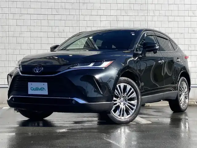 トヨタ ハリアー Z 静岡県 2021(令3)年 2.5万km プレシャスブラックパール Toyota Safety Sense/純正12.3インチナビ/　AM FM Bluetooth USB AUX AppleCarPlay AndroidAuto/フルセグTV/バックモニター/録画機能付きデジタルインナーミラー/レーダークルーズコントロール/LEDオートヘッドランプ/ハーフレザーシート/パワーバックドア/純正19インチアルミホイール/前後方クリアランスソナー/スマートキー2本/JBLプレミアムサウンド/ビルトインETC2.0/パワーシート(運転席)